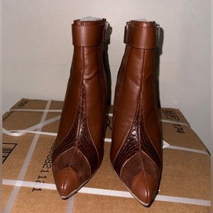 Cognac ( brown) booties